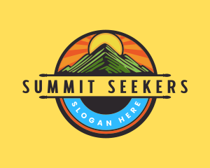 Peak Summit Mountain logo design