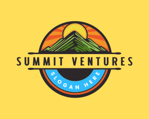 Peak Summit Mountain logo design