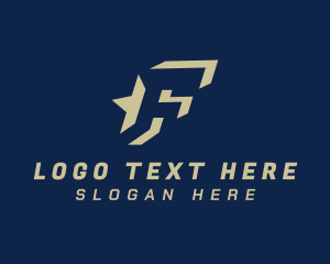 Letter F - Logistics Business  Letter F logo design