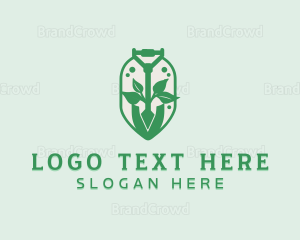 Shovel Leaf Landscaping Logo