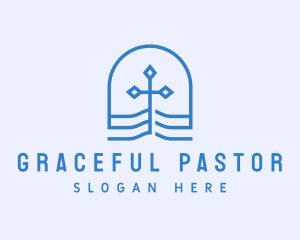 Pastor - Religious Church Cross logo design