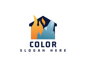 Cold - Hot Cool Home logo design