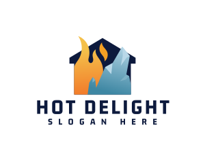 Hot Cool Home logo design