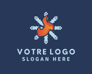 Snowflake Fire HVAC Logo