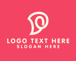 Swirly - Pink Swirly Letter D logo design