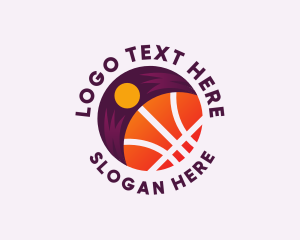 League - Turban Basketball Athletic logo design