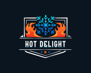 Heat Cold Ventilation logo design