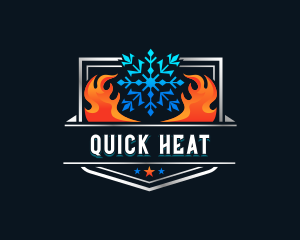 Heat Cold Ventilation logo design