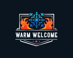 Heat Cold Ventilation logo design