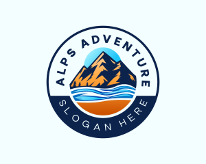 Alps - Alps Snowy Mountain logo design