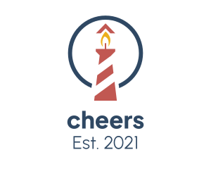 Seafarer - Lighthouse Tower Candle logo design