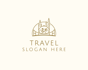 City Bicycle Travel Tour logo design