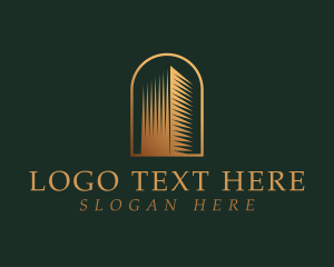 Home Builder - Elegant Modern Building logo design