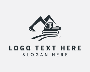 Excavation - Industrial Excavator Builder logo design