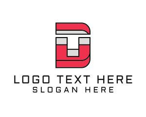 Magnet - Mosaic Magnet D logo design
