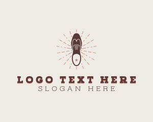 Leather - Leather Formal Shoes logo design