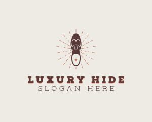 Leather - Leather Formal Shoes logo design