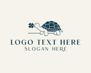 Four Leaf - Clover Leaf Turtle logo design