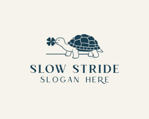 Tortoise - Clover Leaf Turtle logo design