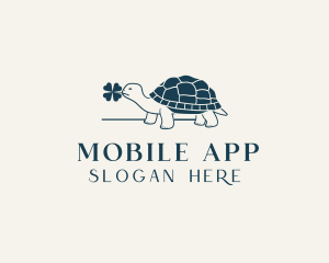 Aquarium - Clover Leaf Turtle logo design