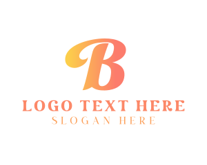 Letter B - Chic Retro Boutique logo design