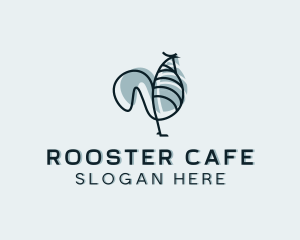 Gallic Rooster Chicken logo design