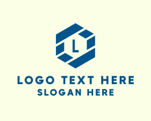 Financial - Digital Tech Hexagon logo design