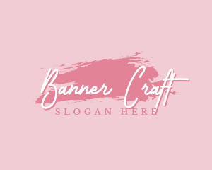 Beauty Makeup Artist Wordmark logo design