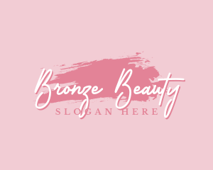 Beauty Makeup Artist Wordmark logo design