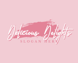 Beauty Makeup Artist Wordmark logo design