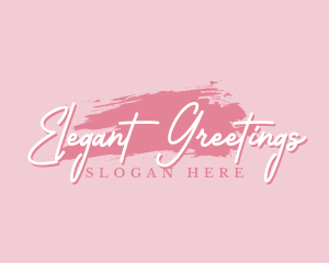 Beauty Makeup Artist Wordmark logo design