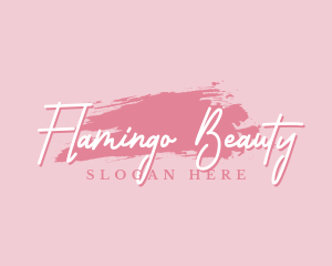 Beauty Makeup Artist Wordmark logo design