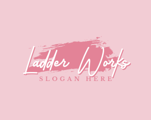 Beauty Makeup Artist Wordmark logo design