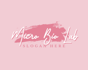 Beauty Makeup Artist Wordmark logo design