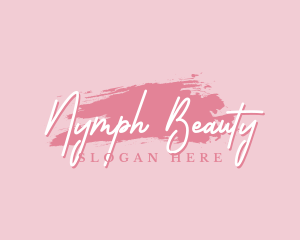 Beauty Makeup Artist Wordmark logo design