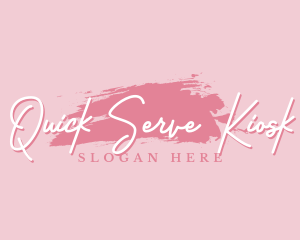 Beauty Makeup Artist Wordmark logo design