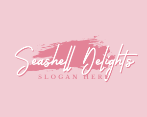 Beauty Makeup Artist Wordmark logo design