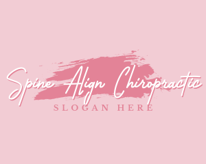 Beauty Makeup Artist Wordmark logo design