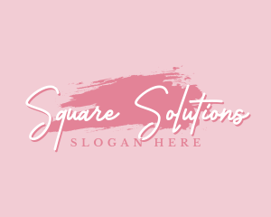 Beauty Makeup Artist Wordmark logo design