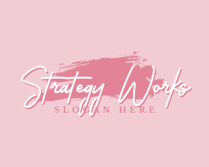 Beauty Makeup Artist Wordmark logo design