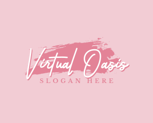 Beauty Makeup Artist Wordmark logo design