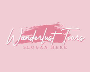 Beauty Makeup Artist Wordmark logo design