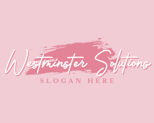 Beauty Makeup Artist Wordmark logo design