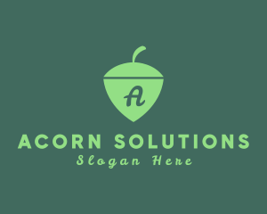 Acorn - Nut Shield Almond logo design