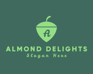 Almond - Nut Shield Almond logo design