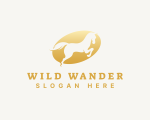 Luxury Wild Horse logo design