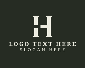 Pillar - Paralegal Firm Letter H logo design