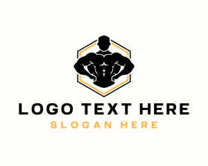 Man - Strong Human CrossFit logo design