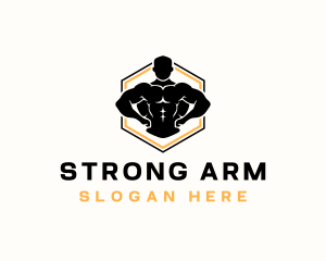 Strong Human CrossFit logo design