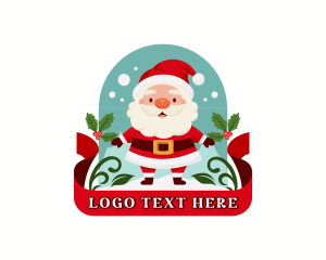Season - Christmas Santa Claus Mascot logo design
